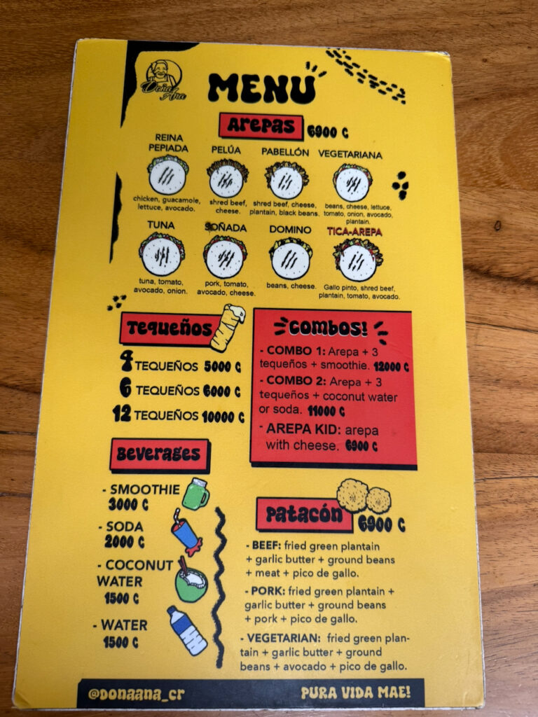 Arepas Dona Ana Menu 1 768x1024