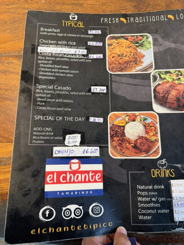 El Chante Tipico Menu 1 768x1024