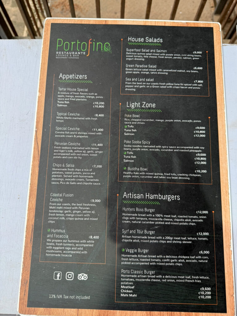 Portofino Restaurante Lounge Menu 1 768x1024