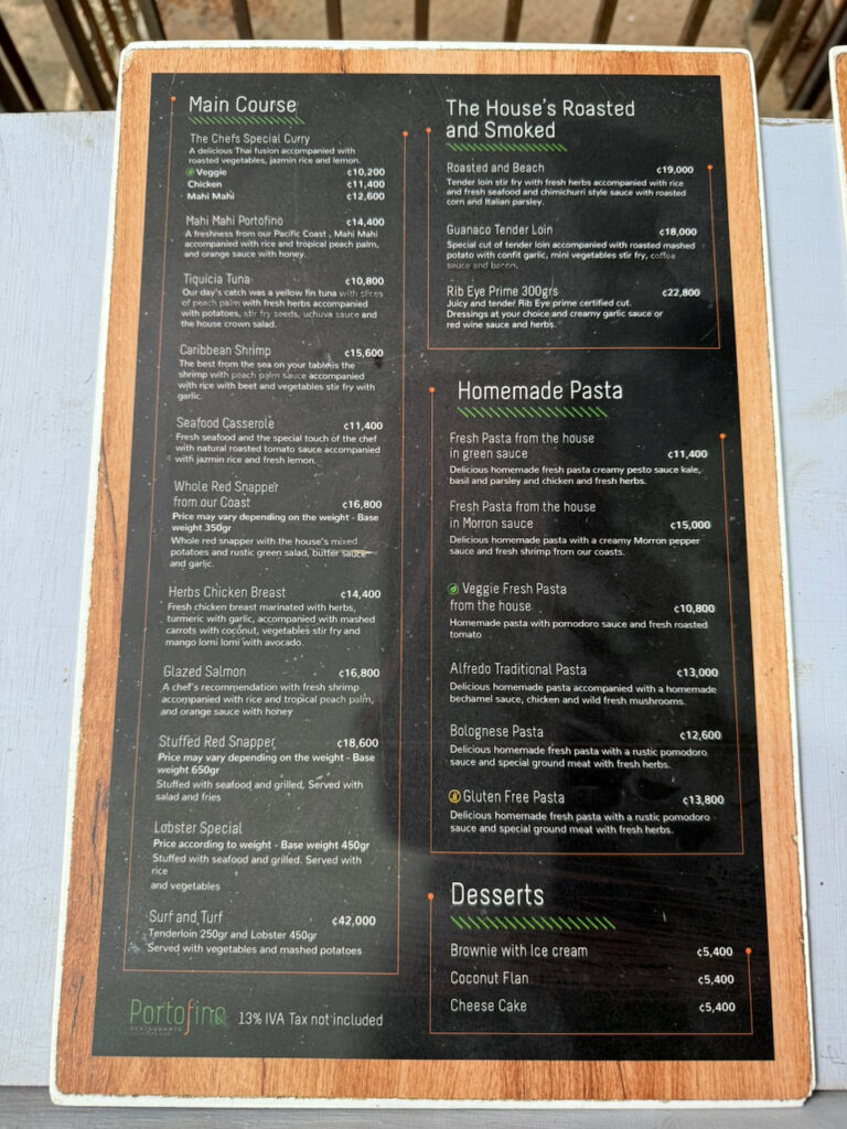 Portofino Restaurante Lounge Menu 2 768x1024