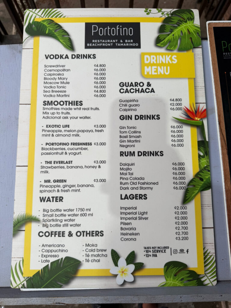 Portofino Restaurante Lounge Menu 3 768x1024