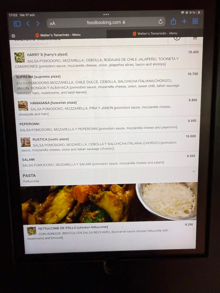 Walters Tamarindo Menu 6 768x1024